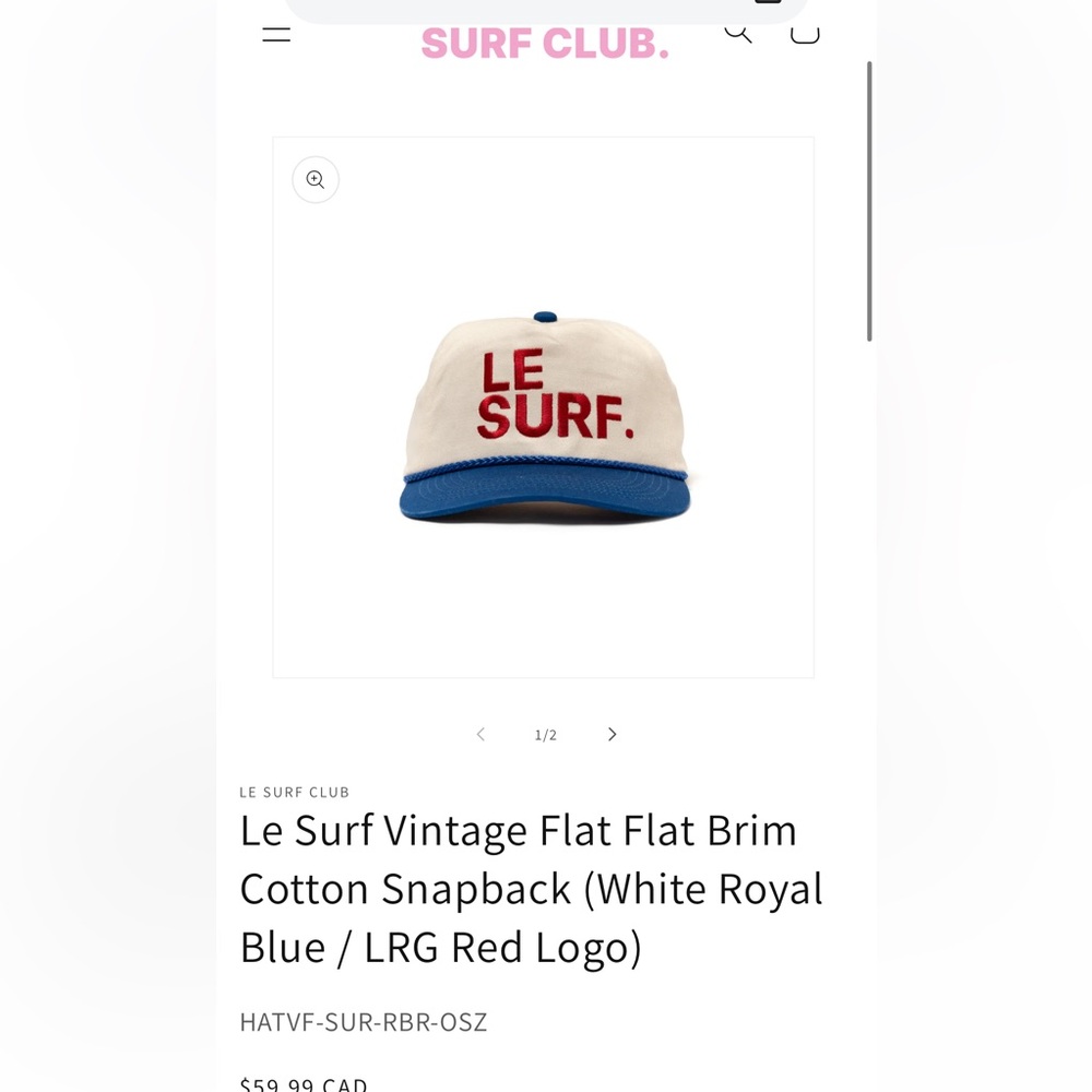 Free People Cream and Blue Hat